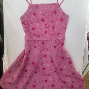 Pink star party dress y2k